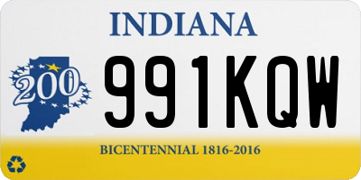 IN license plate 991KQW