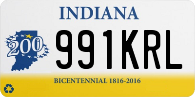 IN license plate 991KRL