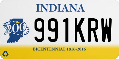 IN license plate 991KRW