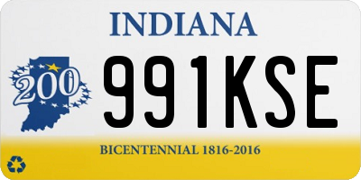 IN license plate 991KSE