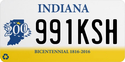 IN license plate 991KSH