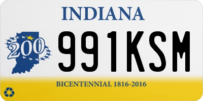 IN license plate 991KSM