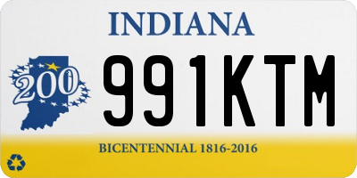 IN license plate 991KTM