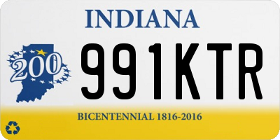 IN license plate 991KTR