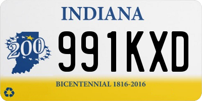 IN license plate 991KXD