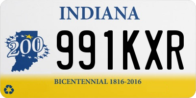IN license plate 991KXR