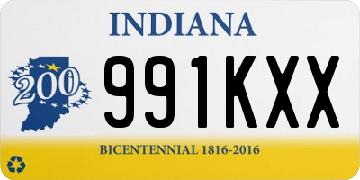 IN license plate 991KXX