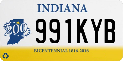 IN license plate 991KYB