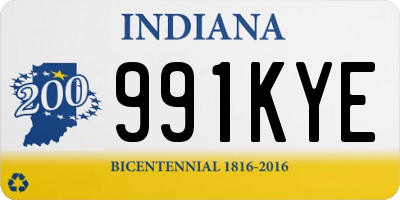 IN license plate 991KYE