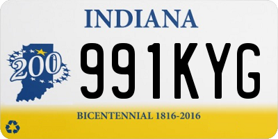 IN license plate 991KYG