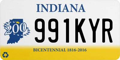 IN license plate 991KYR