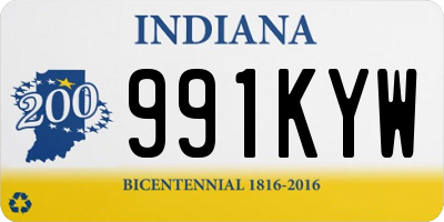 IN license plate 991KYW