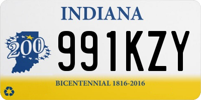 IN license plate 991KZY