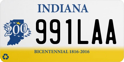 IN license plate 991LAA