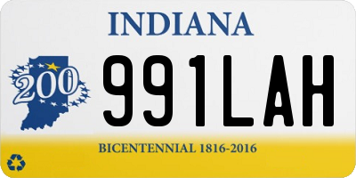 IN license plate 991LAH