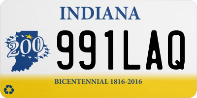 IN license plate 991LAQ