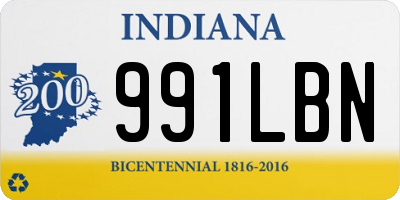 IN license plate 991LBN