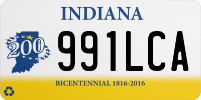 IN license plate 991LCA