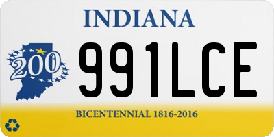 IN license plate 991LCE