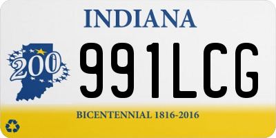 IN license plate 991LCG