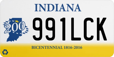 IN license plate 991LCK