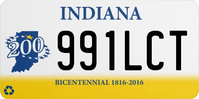 IN license plate 991LCT