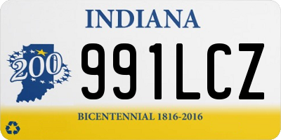 IN license plate 991LCZ