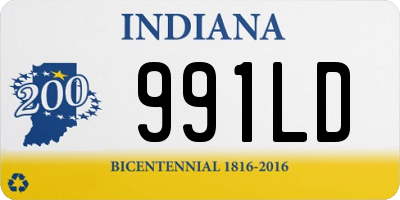 IN license plate 991LD