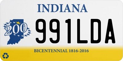 IN license plate 991LDA