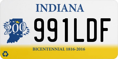IN license plate 991LDF