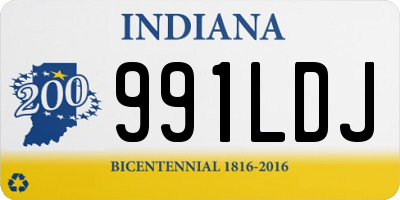 IN license plate 991LDJ