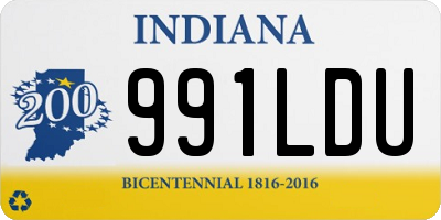 IN license plate 991LDU