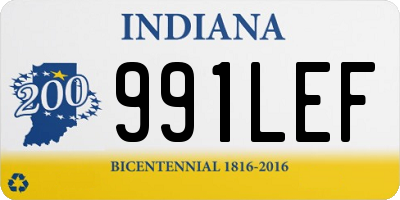 IN license plate 991LEF