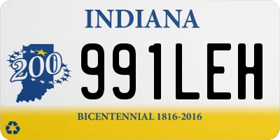 IN license plate 991LEH