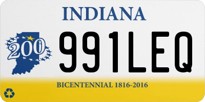 IN license plate 991LEQ