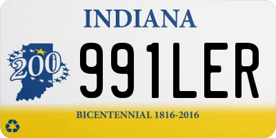 IN license plate 991LER