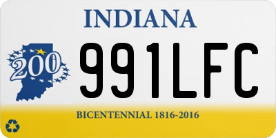 IN license plate 991LFC