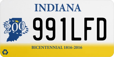 IN license plate 991LFD
