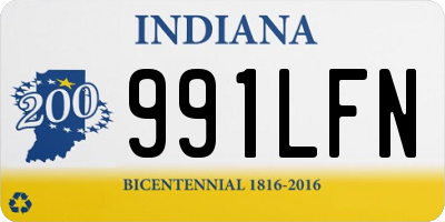 IN license plate 991LFN