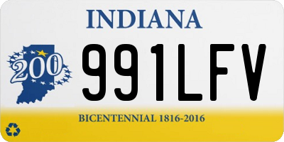 IN license plate 991LFV