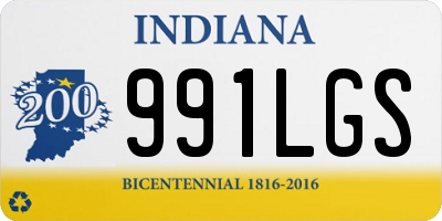 IN license plate 991LGS