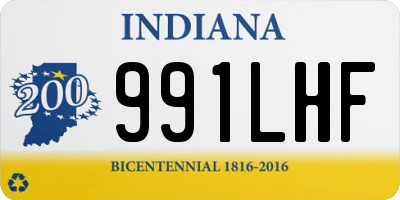 IN license plate 991LHF