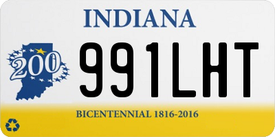 IN license plate 991LHT