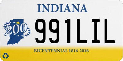 IN license plate 991LIL