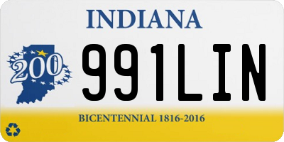 IN license plate 991LIN