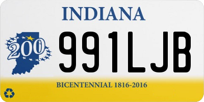 IN license plate 991LJB