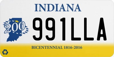 IN license plate 991LLA