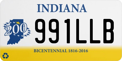 IN license plate 991LLB