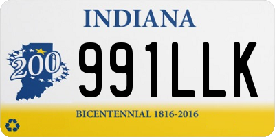 IN license plate 991LLK