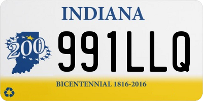IN license plate 991LLQ